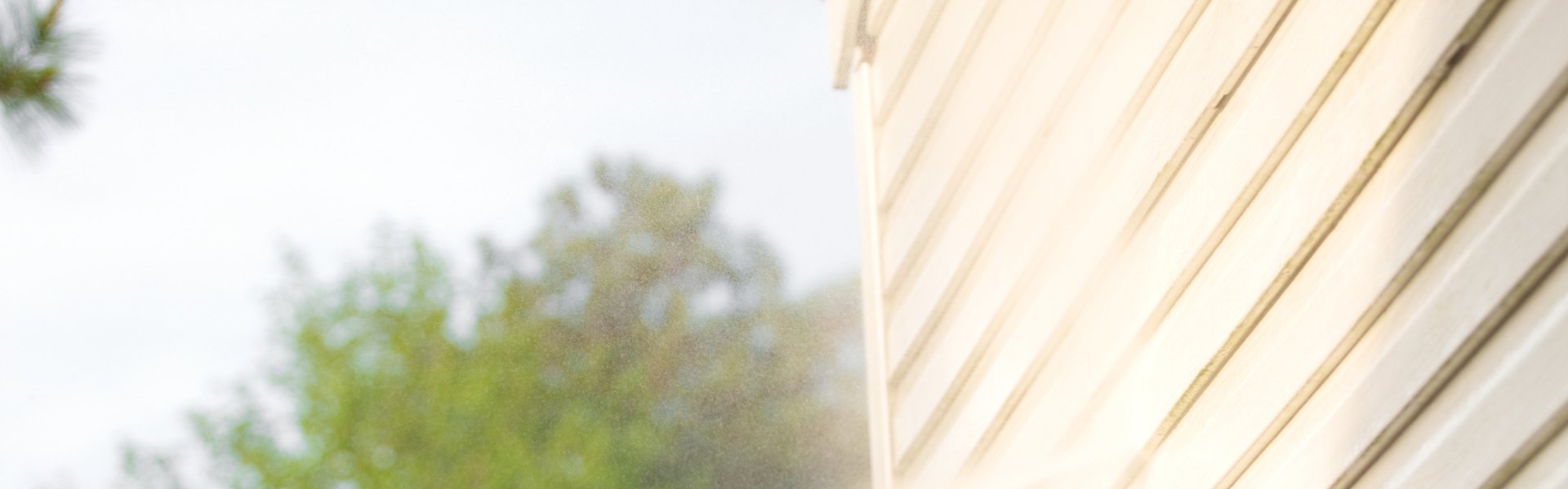 Siding on a sunny day.